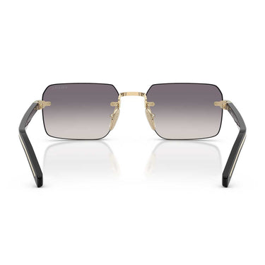 Prada Occhiali da Sole PRD55S ZVN60W Oro Pallido/Blu Specchiato Argento Uomo 3