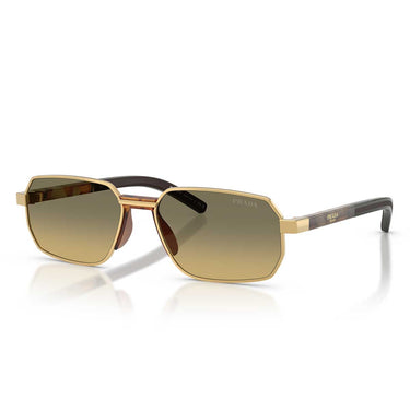Prada Occhiali da Sole PRD60S 5AK81B Oro/Marrone Sfumato Grigio Uomo 2