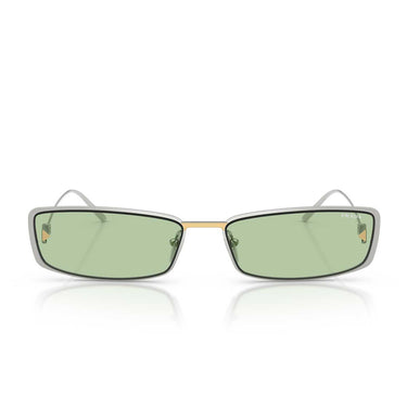 Prada Occhiali da Sole PRD67S 1BC61C Argento/Verde Donna