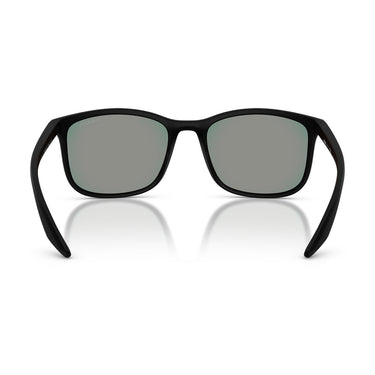 Prada Okulary Przeciwsłoneczne PSA08S 1BO08F Linea Rossa Czarny/Szary Lustro Unisex 4