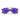Prada Occhiali da Sole PSA52S DG005U Linea Rossa Nero Effetto Gommato Blu Scuro Specchiato Viola Unisex 5