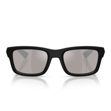 Prada Occhiali da Sole PSB10S 1BO80Z Linea Rossa Nero Opaco Grigio Specchiato Uomo
