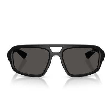 Prada Occhiali da Sole PSB11SU 1BO08Z Linea Rossa Nero Opaco Grigio Scuro Uomo