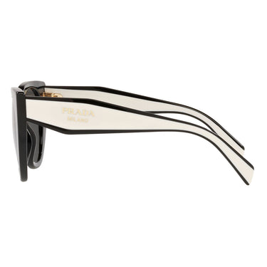 Prada Okulary Przeciwsłoneczne PR14WS 09Q5S0 Czarny/Ciemnoszary Damskie 3