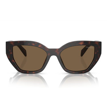 Prada Lunettes de Soleil PRA09S 16N5Y1 Tartarugato/Marron Foncé Unisexe