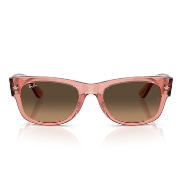 Ray-Ban Occhiali da Sole RB0832S 684843 Mega Wayfarer II Rosa Trasparente Marrone Chiaro Sfumato Nero Unisex