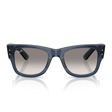 Ray-Ban Occhiali da Sole RB0840S 684532 Mega Wayfarer Blu Scuro Trasparente Grigio Sfumato Unisex