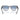 Ray-Ban Occhiali da Sole RB0840S 68463F Mega Wayfarer Grigio Trasparente Trasparente Sfumato Blu Unisex 4