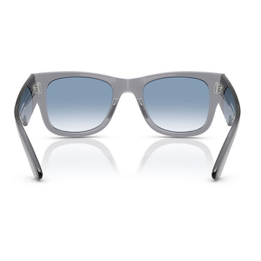 Ray-Ban Occhiali da Sole RB0840S 68463F Mega Wayfarer Grigio Trasparente Trasparente Sfumato Blu Unisex 4