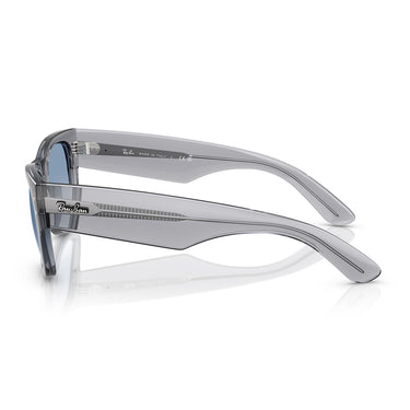 Ray-Ban Occhiali da Sole RB0840S 68463F Mega Wayfarer Grigio Trasparente Trasparente Sfumato Blu Unisex 3