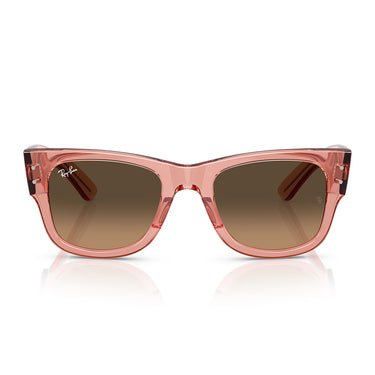 Ray-Ban Occhiali da Sole RB0840S 684843 Mega Wayfarer Rosa Trasparente Marrone Sfumato Unisex