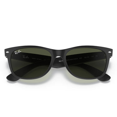 Ray-Ban Sonnenbrille RB2132 622 New Wayfarer Schwarz-Grün G-15 Unisex 4