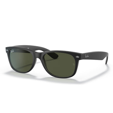 Ray-Ban Sonnenbrille RB2132 622 New Wayfarer Schwarz-Grün G-15 Unisex 1