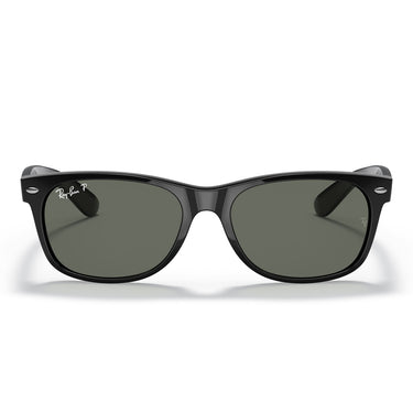 Ray-Ban Okulary Przeciwsłoneczne RB2132 901-58 New Wayfarer Czarny Błyszczący-Zielony Unisex Polaryzowane