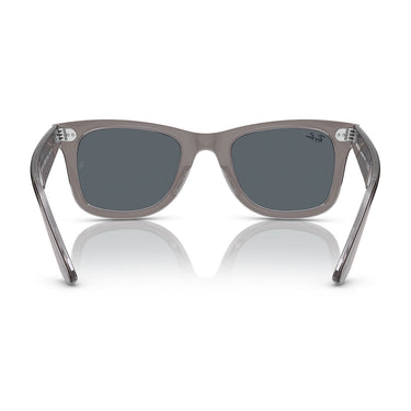 Ray-Ban Sonnenbrille RB2140 1355R5 Wayfarer Grau Transparent/Blau Unisex