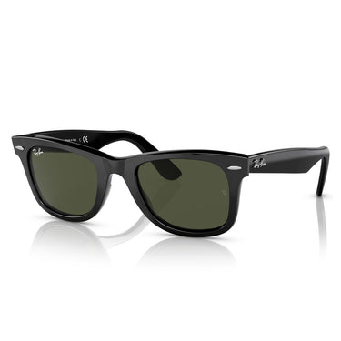 Ray-Ban Sonnenbrille RB2140 135831 Wayfarer Schwarz-Grün G-15 Unisex 1