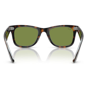 Ray-Ban Sonnenbrille RB2140 14134E Wayfarer Dunkelbraun/Grün Unisex 3