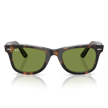 Ray-Ban Gafas de Sol RB2140 14134E Wayfarer Marrón Oscuro/Verde Unisex