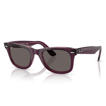 Ray-Ban Sonnenbrille RB2140 1447B1 Wayfarer Violett Rosa Transparent Dunkelgrau Unisex 1