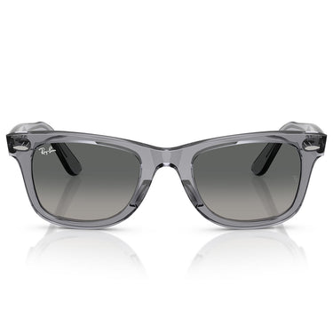 Ray-Ban Occhiali da Sole RB2140 684671 Wayfarer Grigio Trasparente/Grigio Chiaro Sfumato Unisex