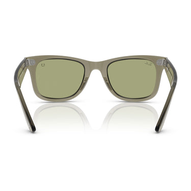 Ray-Ban Occhiali da Sole RB2140 68694E Wayfarer Star Wars Verde Trasparente Verde Bottiglia Unisex 4