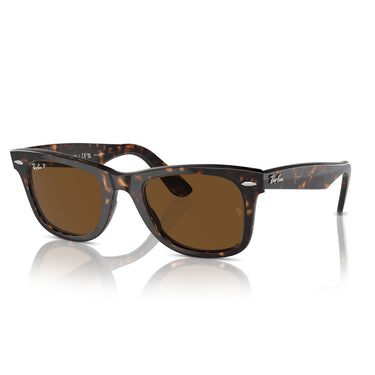 Ray-Ban Okulary Przeciwsłoneczne RB2140 902/57 Wayfarer Havana/Marrone Unisex Polaryzowane 2