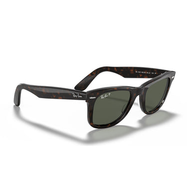Ray-Ban Okulary Przeciwsłoneczne RB2140 902/58 Wayfarer Havana/Verde Unisex Polaryzowane 5