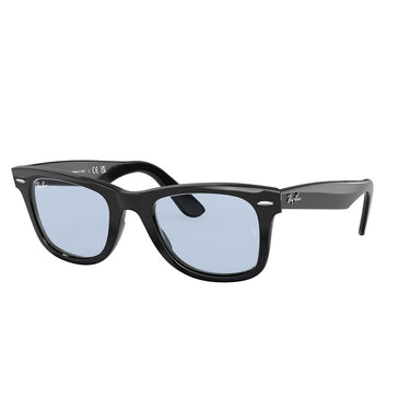 Ray-Ban Sonnenbrille RB2140F 901/64 Wayfarer Schwarz/Blau Grau Unisex 2
