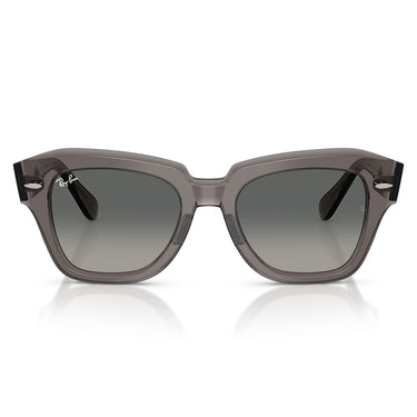 Ray-Ban Gafas de Sol RB2186 136971 State Street Rayado Gris Transparente/Gris Degradado Unisex