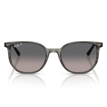 Ray-Ban Okulary Przeciwsłoneczne RB2197 1438M3 Elliot Prążkowany Szary/Szary Gradient Unisex Polaryzowane