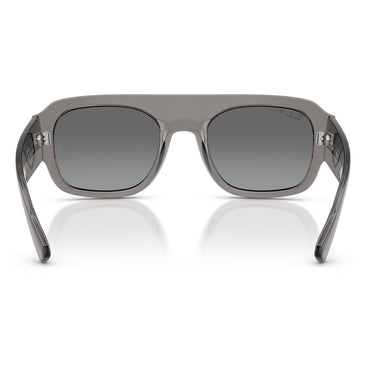 Ray-Ban Okulary Przeciwsłoneczne RB2218 668482 Szary Przezroczysty/Szary Lustrzany Unisex Polaryzowane 3