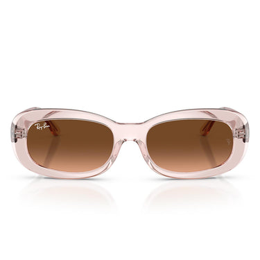 Ray-Ban Occhiali da Sole RB2221 6901A5 Rosa Trasparente/Rosa Sfumato Marrone Donna