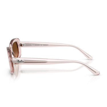 Ray-Ban Occhiali da Sole RB2221 6901A5 Rosa Trasparente/Rosa Sfumato Marrone Donna