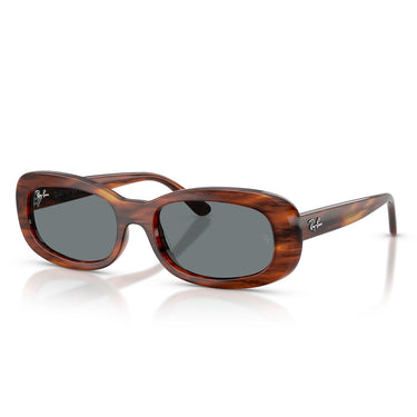 Ray-Ban Sonnenbrille RB2221 954/62 Braun Gestreift/Blau Damen 1