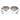 Ray-Ban Occhiali da Sole RB2223 144832 Marrone Grigio Opalino/Trasparente Sfumato Grigio Donna 3
