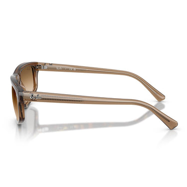 Ray-Ban Occhiali da Sole RB2225 664051 Marrone Chiaro Trasparente/Trasparente Sfumato Marrone Unisex 4