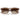 Ray-Ban Occhiali da Sole RB2238 682713 Marrone Trasparente/Marrone Chiaro Sfumato Scuro Unisex