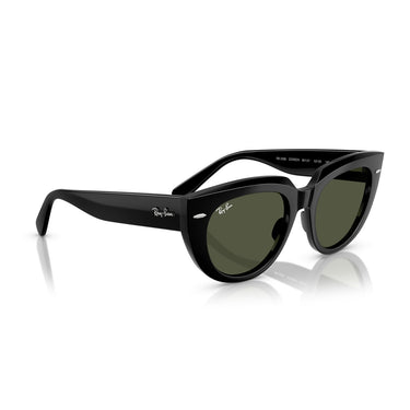 Ray-Ban Sonnenbrille RB2286 901/31 Doreen Schwarz/Grün G-15 Damen