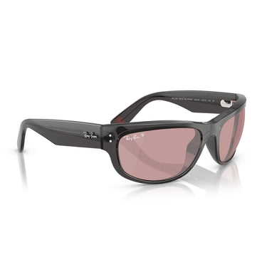 Ray-Ban Occhiali da Sole RB2289 14543E Mega Balorama x Star Wars Nero Trasparente Rosa Unisex Polarizzati 4