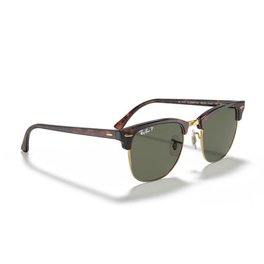 Ray-Ban Okulary Przeciwsłoneczne RB3016 990/58 Clubmaster Żółw/Zielony G-15 Unisex Polaryzowane