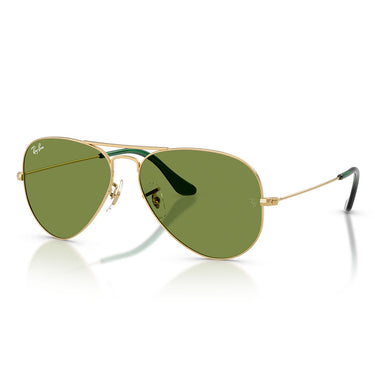 Ray-Ban Okulary Przeciwsłoneczne RB3025 001/4E Aviator Złoto Arista/Zielony Unisex 1