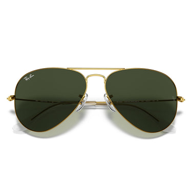 Ray-Ban Okulary Przeciwsłoneczne RB3025 001 Aviator Złoto-Zielone G-15 Unisex 4