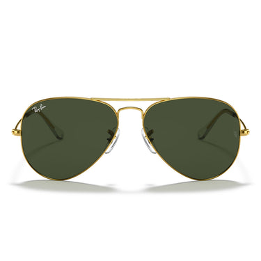 Ray-Ban Gafas de Sol RB3025 001 Aviator Oro-Verde G-15 Unisex