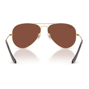 Ray-Ban Okulary Przeciwsłoneczne RB3025 001/C5 Aviator Złoto Arista/Czerwony Unisex 3