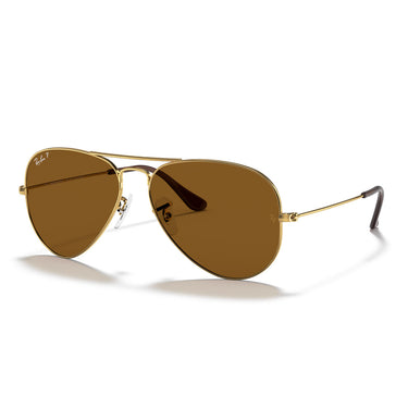 Ray-Ban Okulary Przeciwsłoneczne RB3025 001/57 Aviator Gradient Złoto/Brąz Unisex Polaryzowane 2