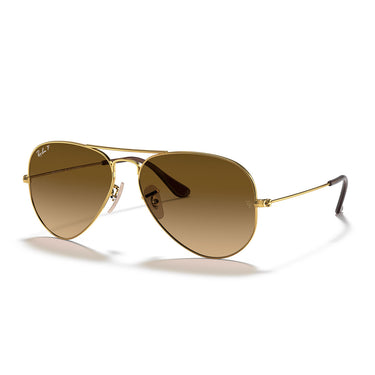 Ray-Ban Okulary Przeciwsłoneczne RB3025 001/M2 Aviator Gradient Złoto/Brązowy Cieniowany Unisex Polaryzowane 2