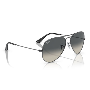 Ray-Ban Okulary Przeciwsłoneczne RB3025 004/71 Aviator Gradient Gunmetal/Grigio Sfumato Unisex 4