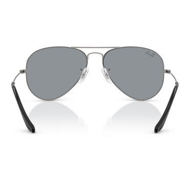 Ray-Ban Occhiali da Sole RB3025 004 R5 Aviator Gunmetal Grigio Unisex 4
