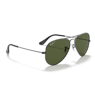 Ray-Ban Okulary Przeciwsłoneczne RB3025 004/58 Aviator Gradient Gunmetal/Verde G-15 Unisex Polaryzowane 5