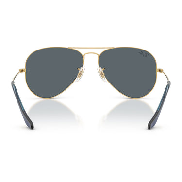 Ray-Ban Okulary Przeciwsłoneczne RB3025 9278R5 Aviator Złoto Arista/Niebieski Unisex 3